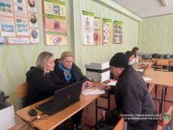 Допомога постраждалим мешканцям Індустріального району Харкова