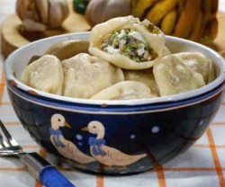 Вареники з салом