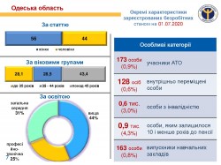 Понад 82.6 тисяч осіб скористались послугами Одеської обласної служби зайнятості у І півріччі 2020 року