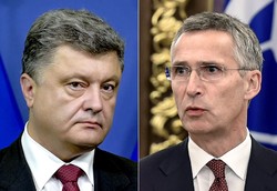 Президент України  обговорив з Генсеком НАТО ескалацію ситуації на Донбасі 