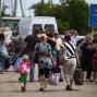 На границе образовалась пробка из-за возвращения беженцев